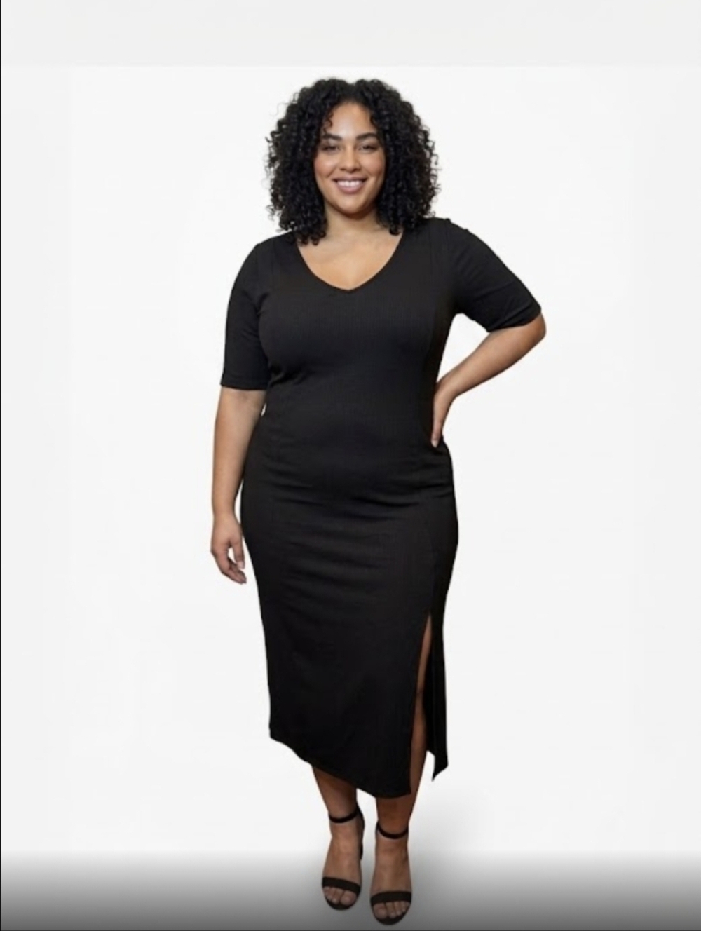 TORRID Black dress midi studio cupro plus size 4x